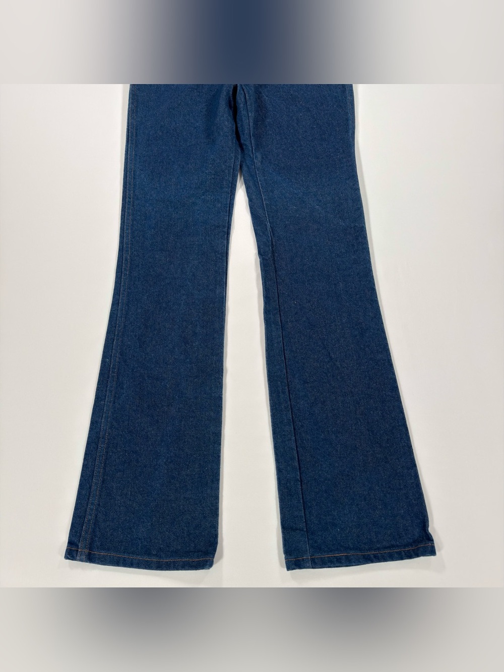 Wrangler 935NAV Cowboy Cut Bootcut Jeans Mens 31x36 Dark Blue Rigid 100% Cotton - Picture 2 of 12